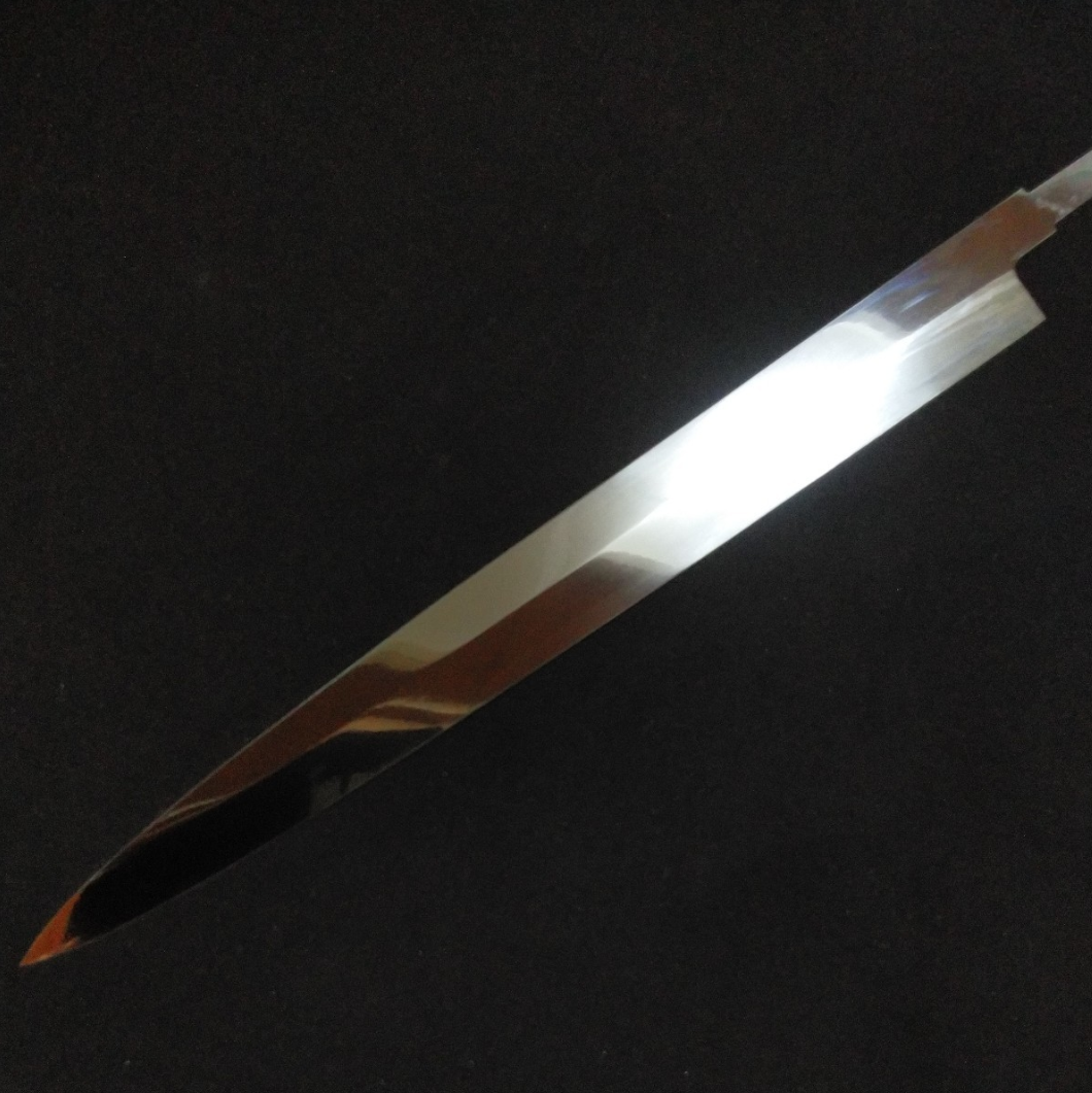 Super Steel (Honyaki) Fuguhiki 300mm-Mirror Polished(both side) -Left-handed