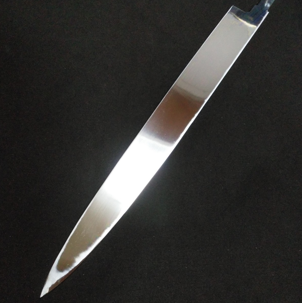 Super Steel (Honyaki) Fuguhiki 300mm-Mirror Polished(both side) -Left-handed