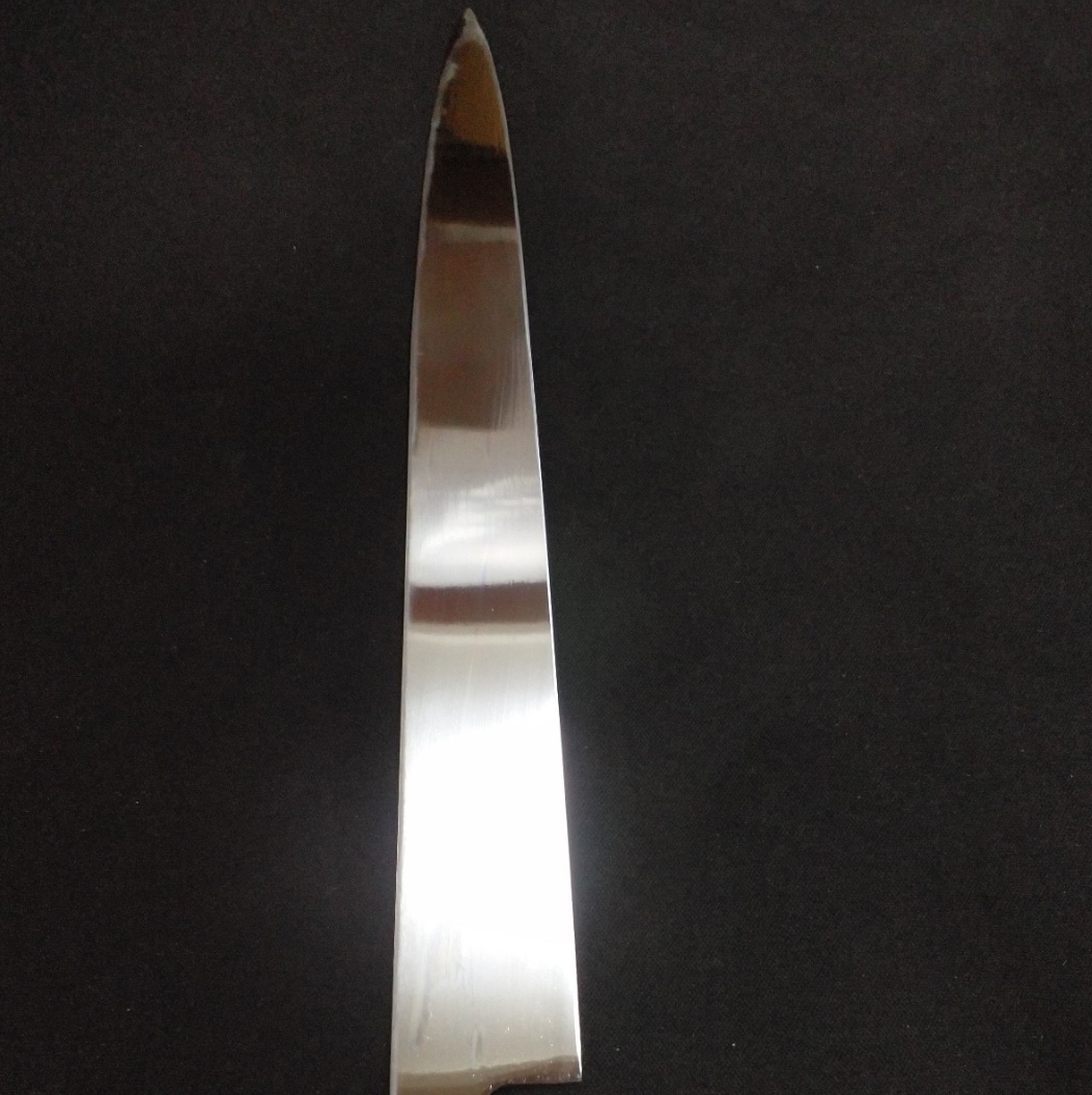 Super Steel (Honyaki) Fuguhiki 300mm-Mirror Polished(both side) -Left-handed