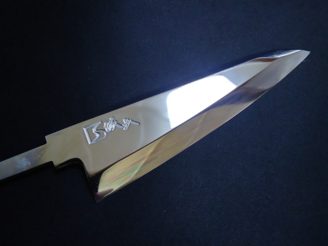 Super Steel (Honyaki) Garasaki  120mm-Mirror Polished(one side)