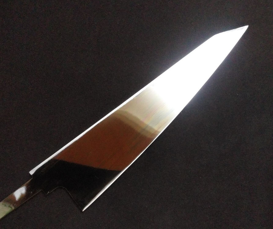 Super Steel (Honyaki) Garasaki  180mm-Mirror Polished(both sides)  -Left handed