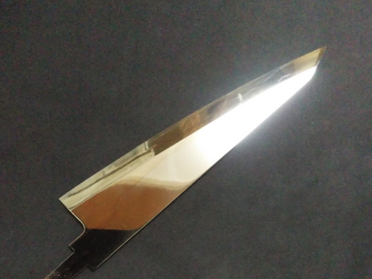 Super Steel (Honyaki) Garasaki  180mm-Mirror Polished(both sides)  -Left handed
