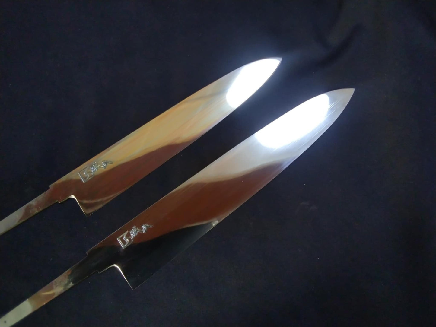 Super Steel (Honyaki) Gyuto 240mm-Mirror Polished(both sides)