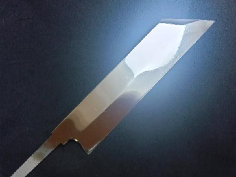 Super Steel (Honyaki) Mukimono 180mm-Mirror Polished (both sides)