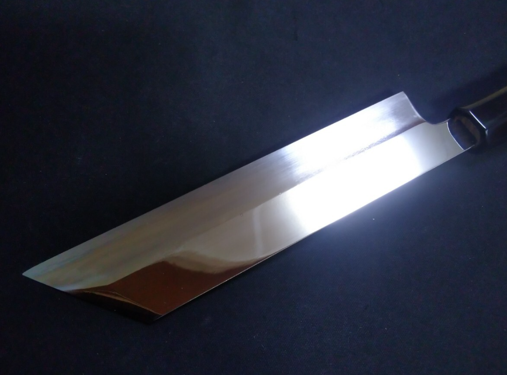 Super Steel (Honyaki) Mukimono 180mm-Mirror Polished(both sides)