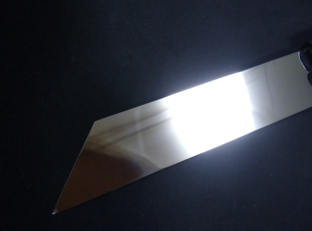 Super Steel (Honyaki) Mukimono 180mm-Mirror Polished(both sides)