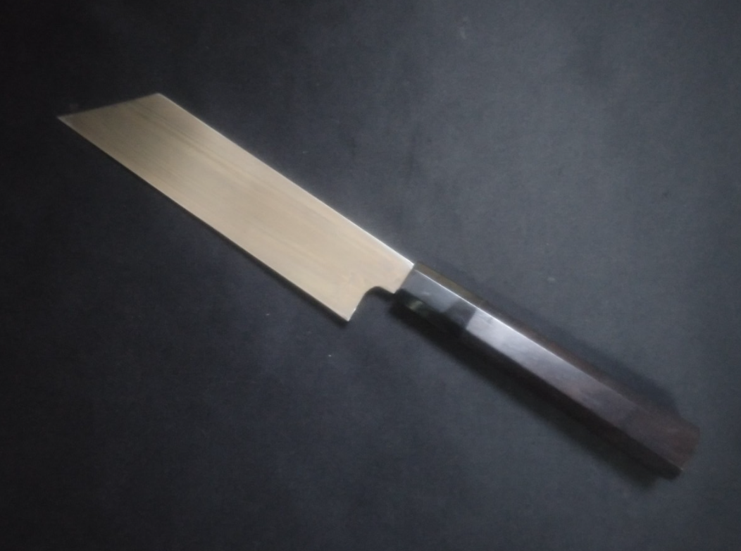 Super Steel (Honyaki) Mukimono 180mm-Mirror Polished (both sides)