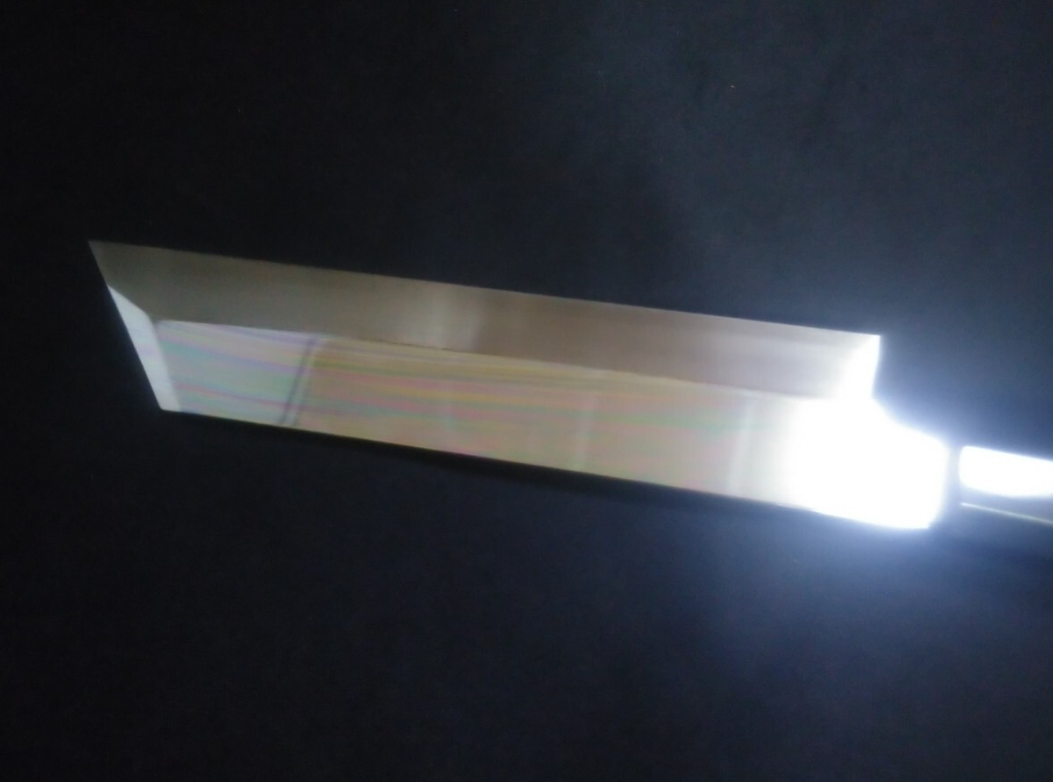 Super Steel (Honyaki) Mukimono 180mm-Mirror Polished (both sides)