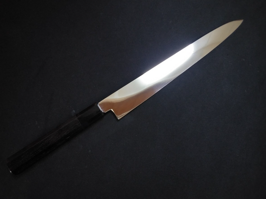 Super Steel (Honyaki)  Sujihiki  240mm-Mirror Polished(both sides)