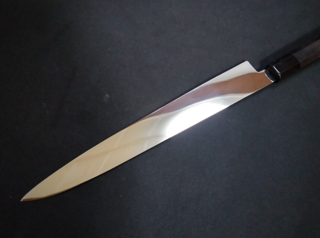 Super Steel (Honyaki)  Sujihiki  240mm-Mirror Polished(both sides)