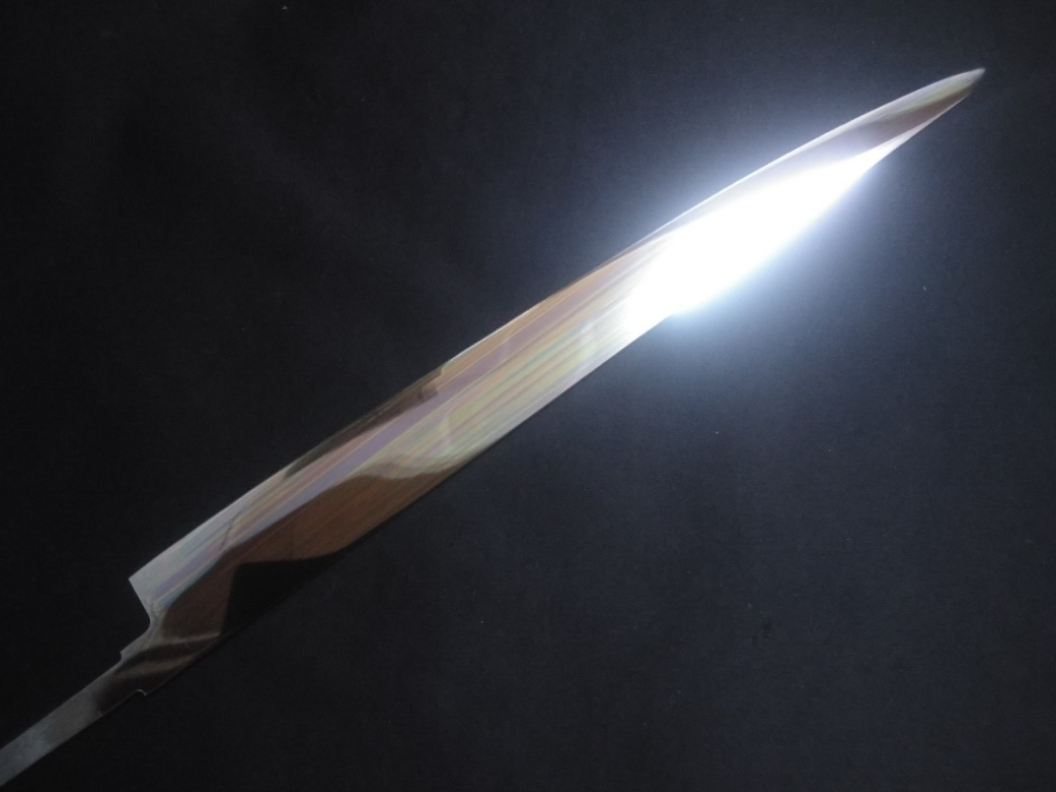 Super Steel (Honyaki)  Sujihiki  360mm-Mirror Polished (both sides)