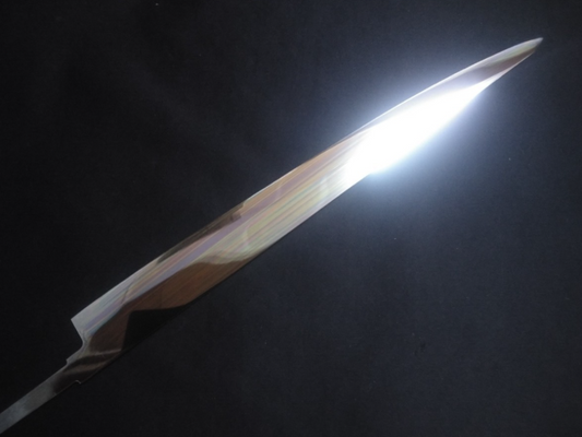 Super Steel (Honyaki)  Sujihiki  360mm-Mirror Polished (both sides)