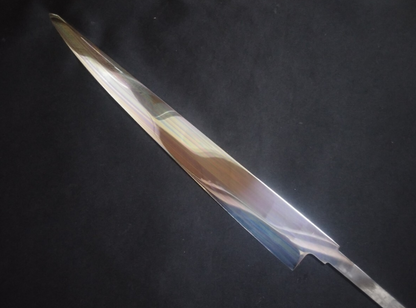 Super Steel (Honyaki)  Sujihiki  360mm-Mirror Polished (both sides)