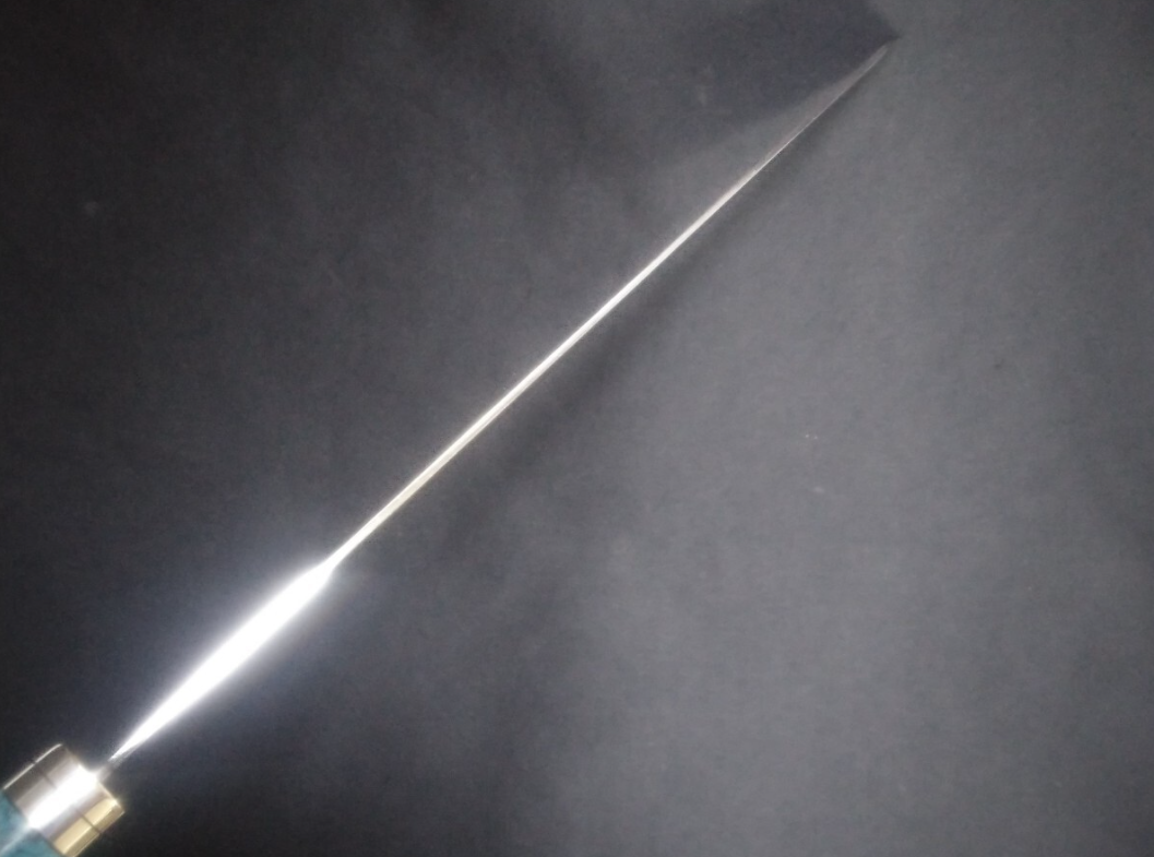 Super Steel (Honyaki) Yanagiba (Kiritsuke) -Ultra thin- 270mm -Mirror Polished (one side)