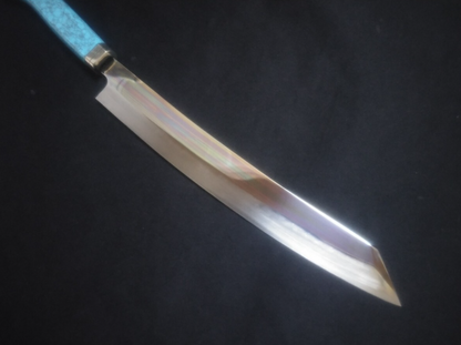 Super Steel (Honyaki) Yanagiba (Kiritsuke) -Ultra thin- 270mm -Mirror Polished (one side)