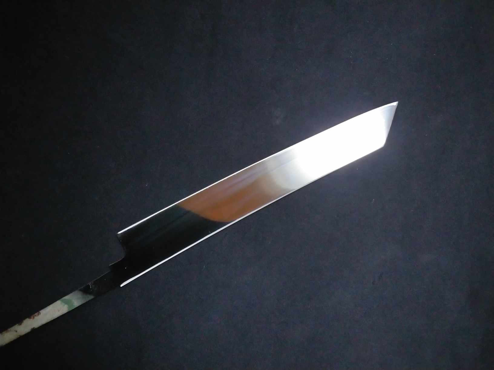 Super Steel(Honyaki) Yanagiba(Kiritsuke) 210mm-Mirror Polished(both sides)