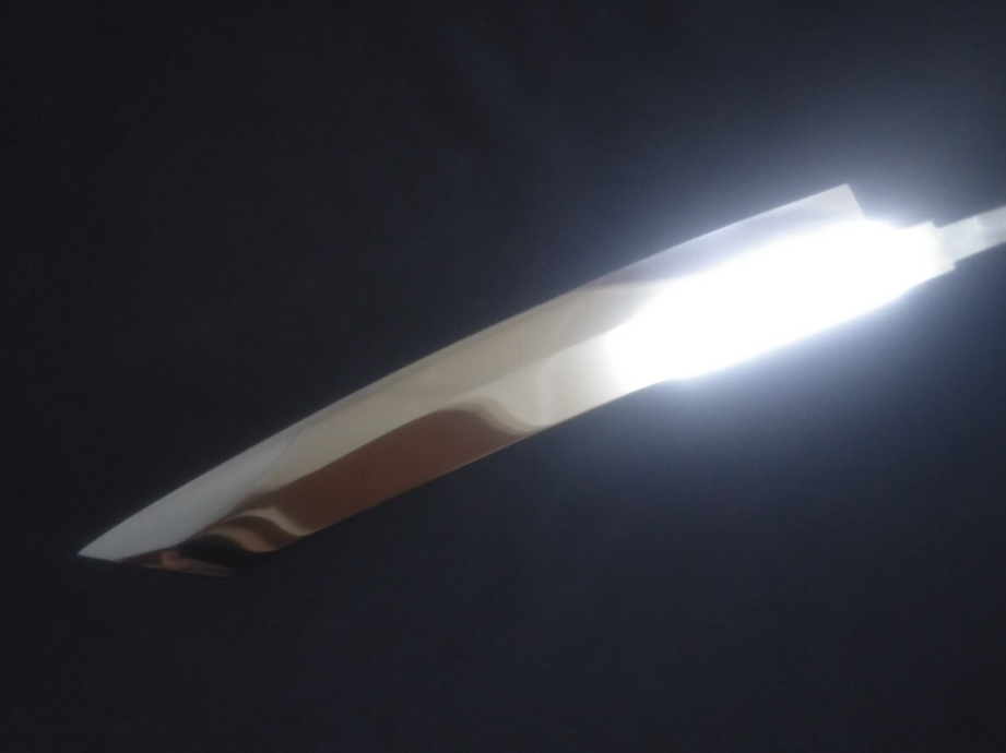Super Steel (Honyaki) Yanagiba (Kiritsuke) 330mm-Mirror Polished (both sides)