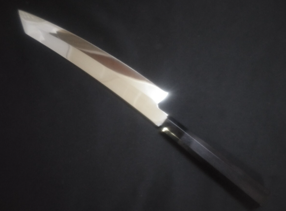 Super Steel (Honyaki) Yanagiba (Kiritsuke) 330mm-Mirror Polished (both sides)
