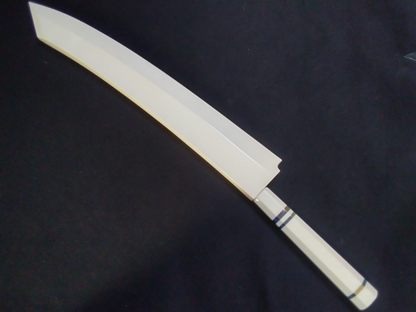 Super Steel (Honyaki) Yanagiba (Kiritsuke) 360mm-Mirror Polished (both sides)