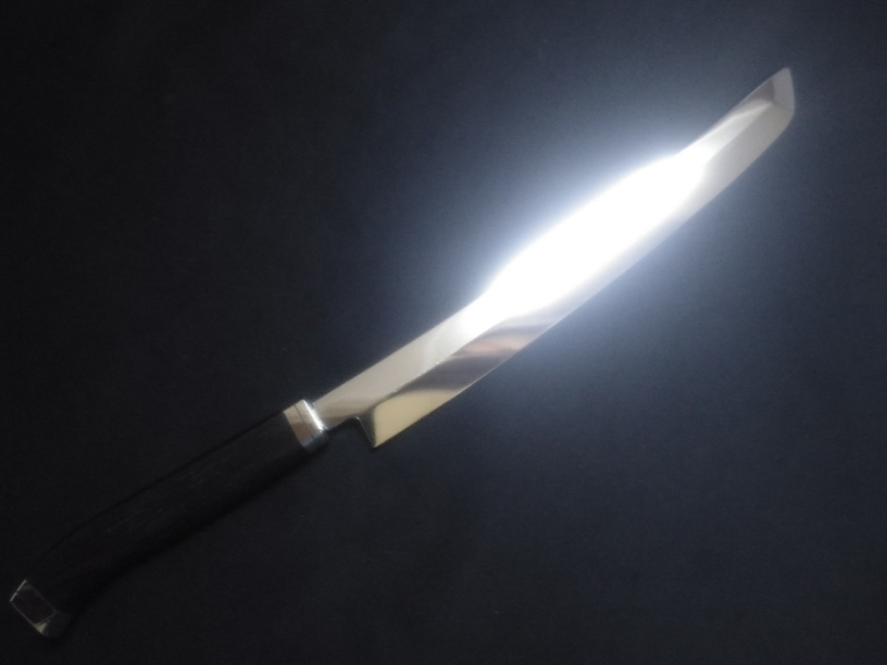 Super Steel (Honyaki) Yanagiba (Sakimaru) 270mm-Mirror Polished (both sides)