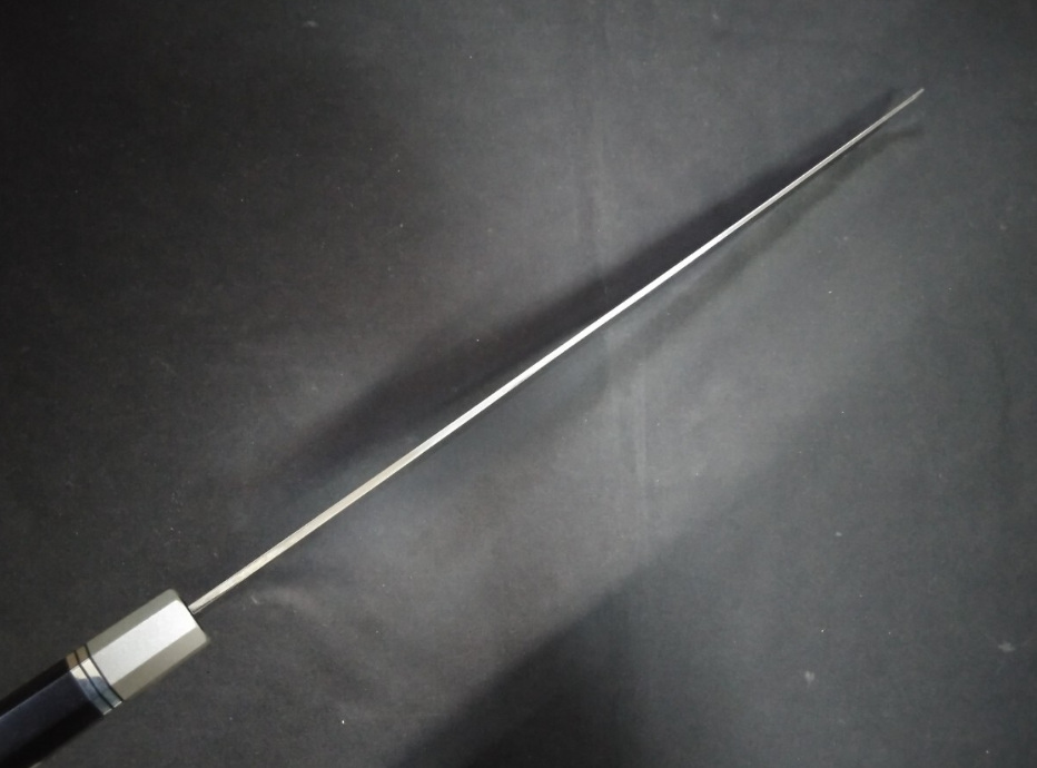 Super Steel (Honyaki) Yanagiba(Sakimaru) 450mm-Mirror Polished(both sides)