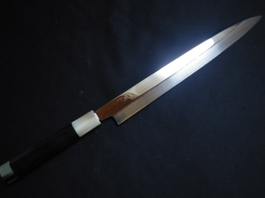 Super Steel (Honyaki) Yanagiba (Ultra thin) 270mm -Mirror Polished (both sides)