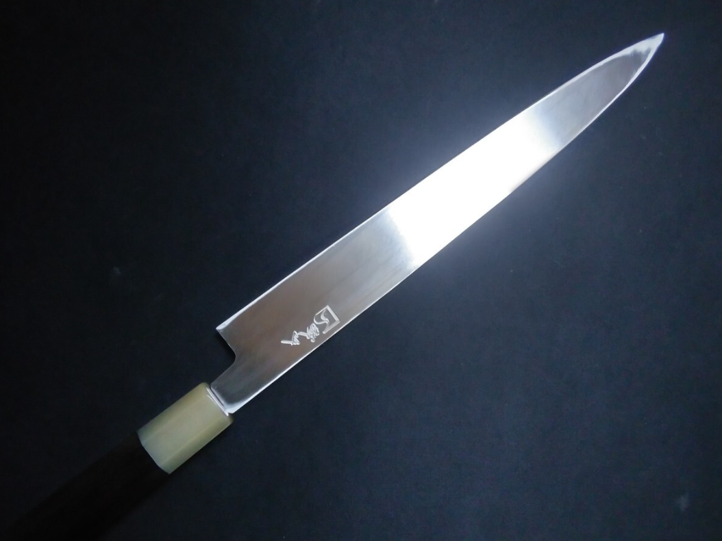 Super Steel (Honyaki) Yanagiba(Ultra thin) 270mm -Mirror Polished(one side)