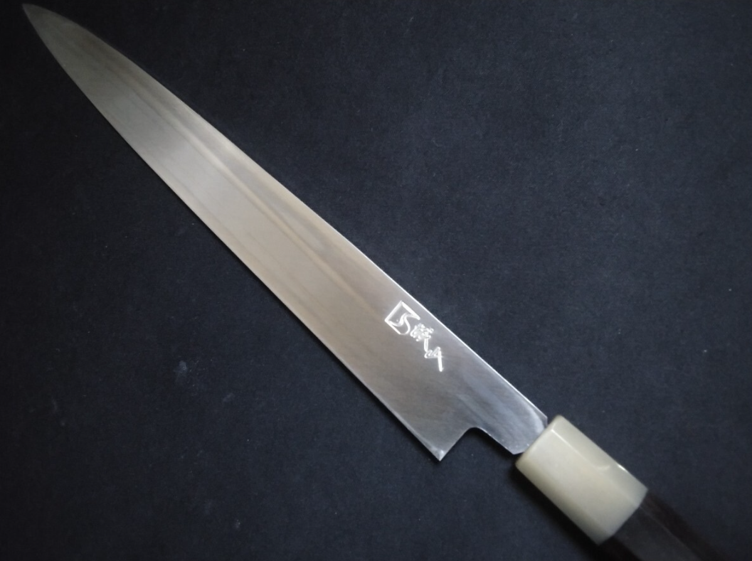 Super Steel (Honyaki) Yanagiba(Ultra thin) 270mm -Mirror Polished(one side)