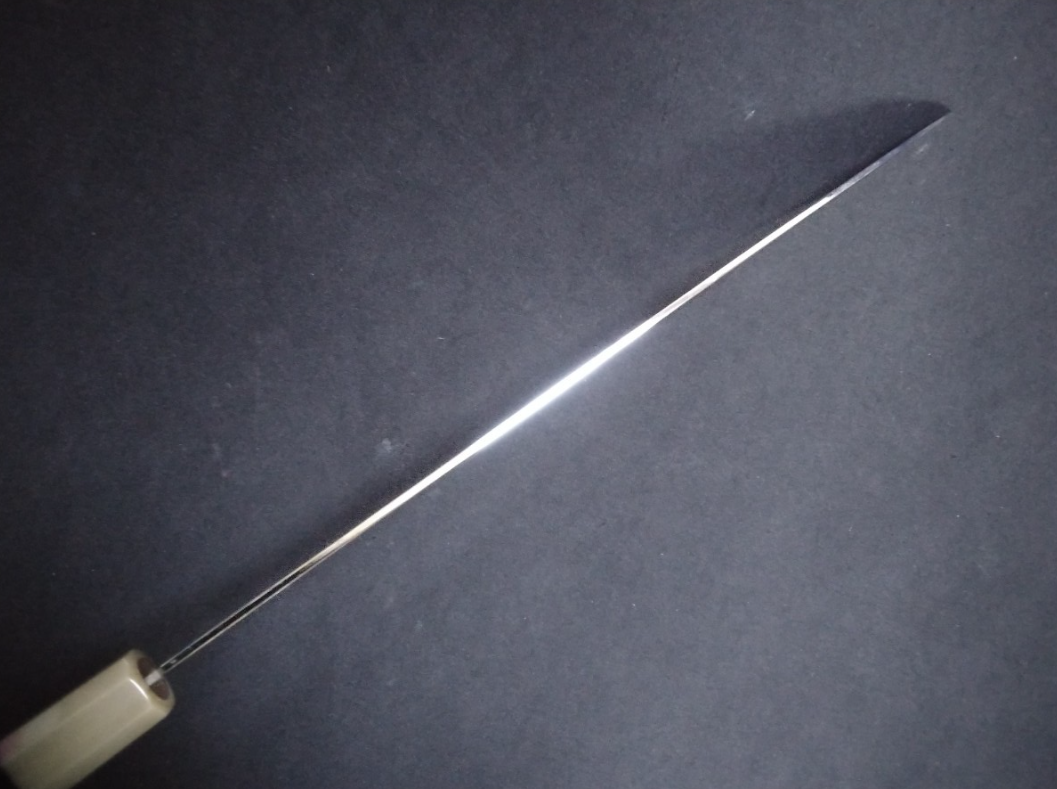 Super Steel (Honyaki) Yanagiba(Ultra thin) 270mm -Mirror Polished(one side)