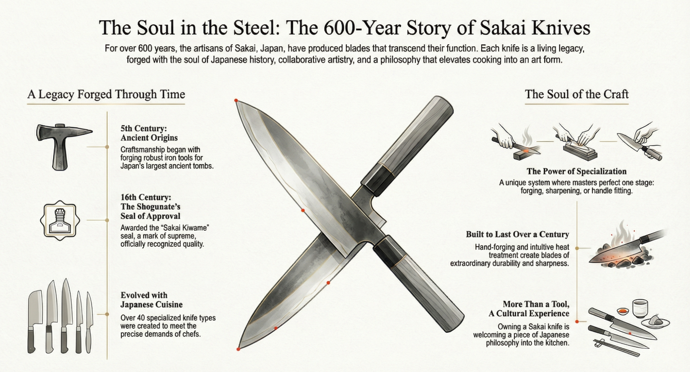Sakai Knives: A 600-Year Legacy Forged in Craft and Culture