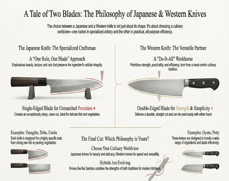 The Philosophy of Japanese & Western Knives