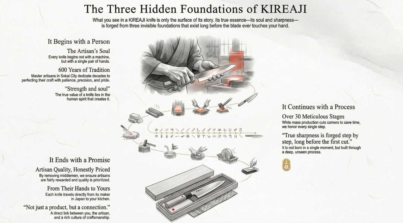 The Three Hidden Foundations of KIREAJI