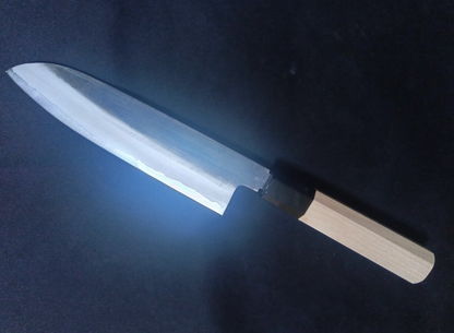Super acier (Honyaki) Deba 210mm-poli miroir (des deux côtés)