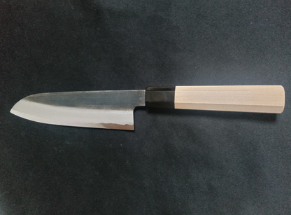 Super acier (Honyaki) Deba 210mm-poli miroir (des deux côtés)