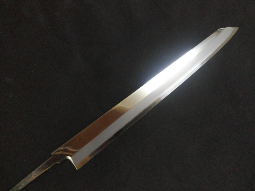 White Steel #2 Yanagiba (Kiritsuke) 330mm-Mirror Polished(one side)