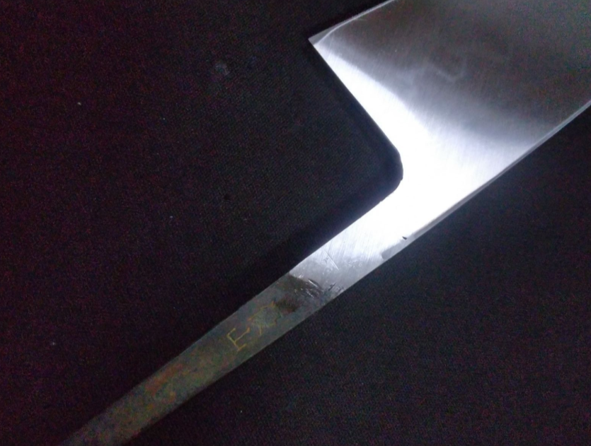 White Steel #2 (Honyaki-Mizuyaki) Deba 180mm-Mirror Polished(one side)