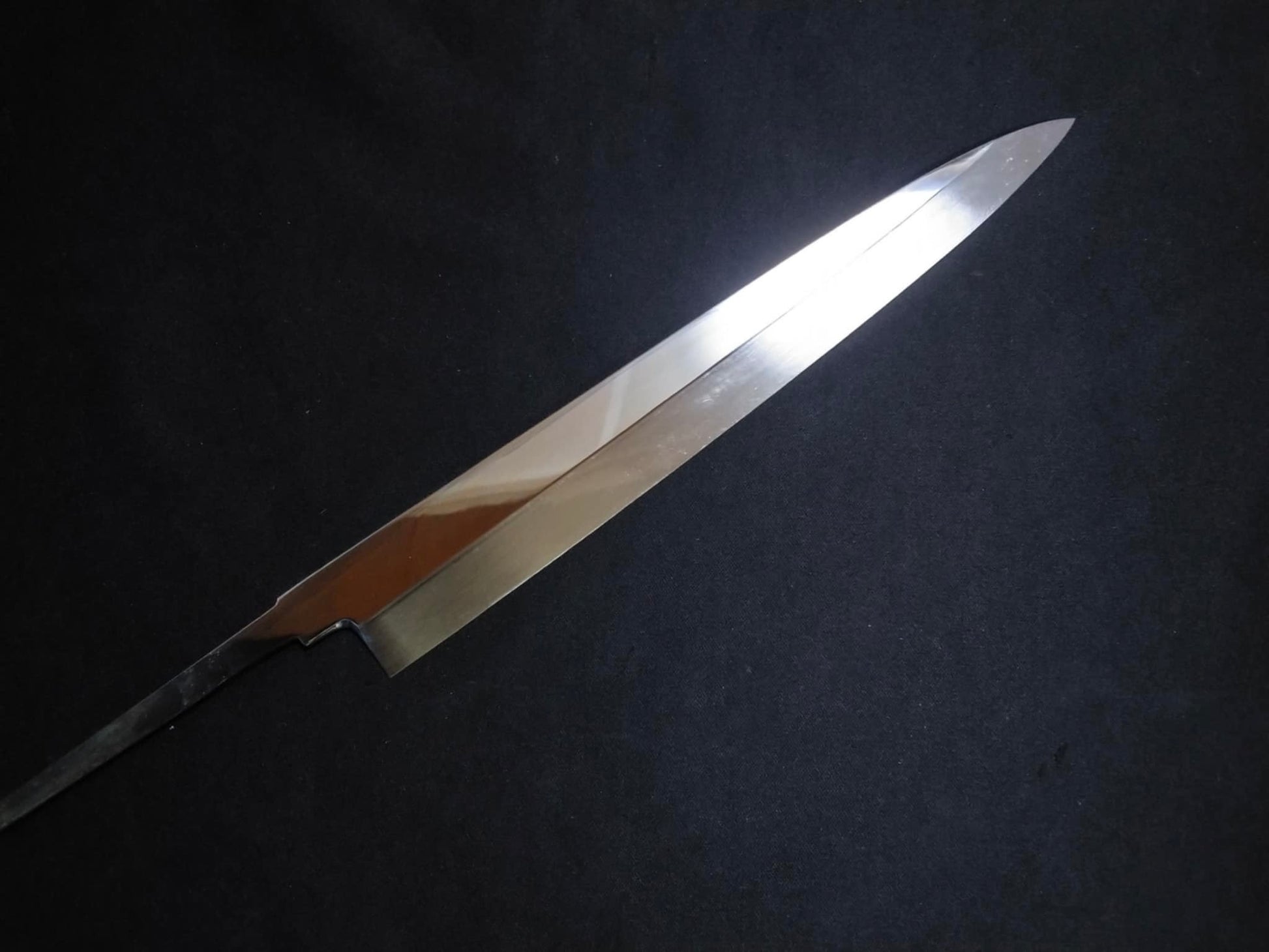 White Steel #2 (Honyaki-Mizuyaki) Yanagiba 240mm-Mirror Polished(one side)