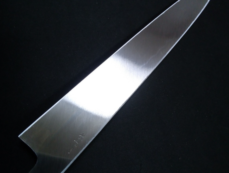 White Steel #2 (Honyaki-Mizuyaki) Yanagiba 240mm-Mirror Polished(one side)