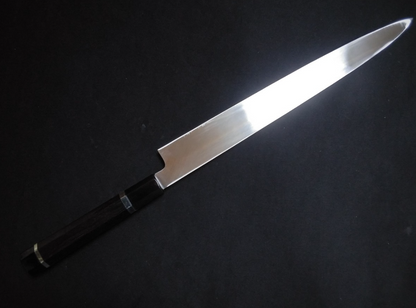 White Steel #2 (Honyaki-Mizuyaki) Yanagiba 300mm-Mirror Polished(one side)