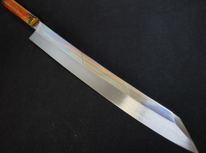 White Steel #2 (Honyaki-Mizuyaki) Yanagiba 300mm-Mirror Polished (one side)