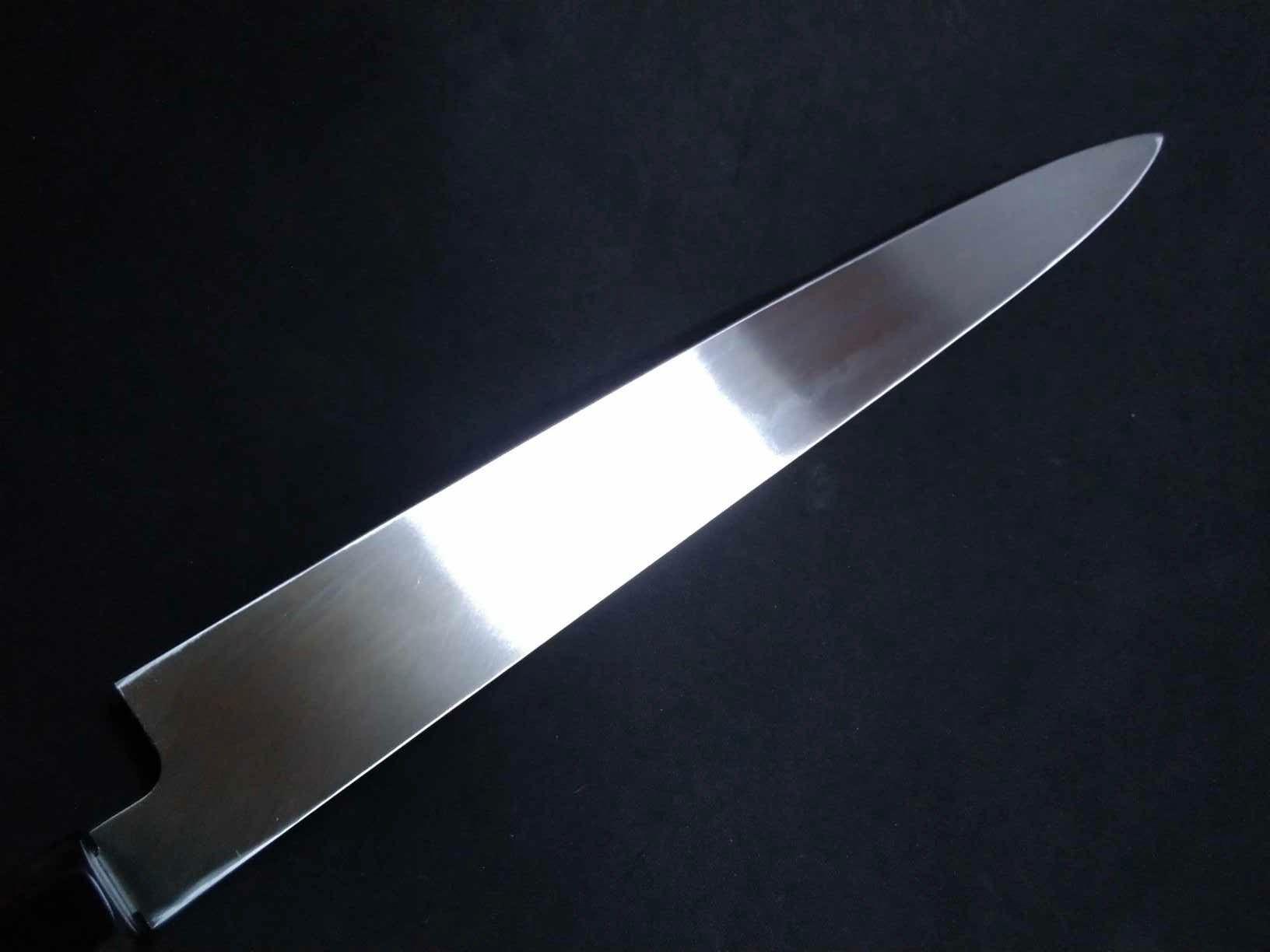 White Steel#2 (Honyaki-Mizuyaki) Yanagiba 300mm-Mirror Polished(one side)