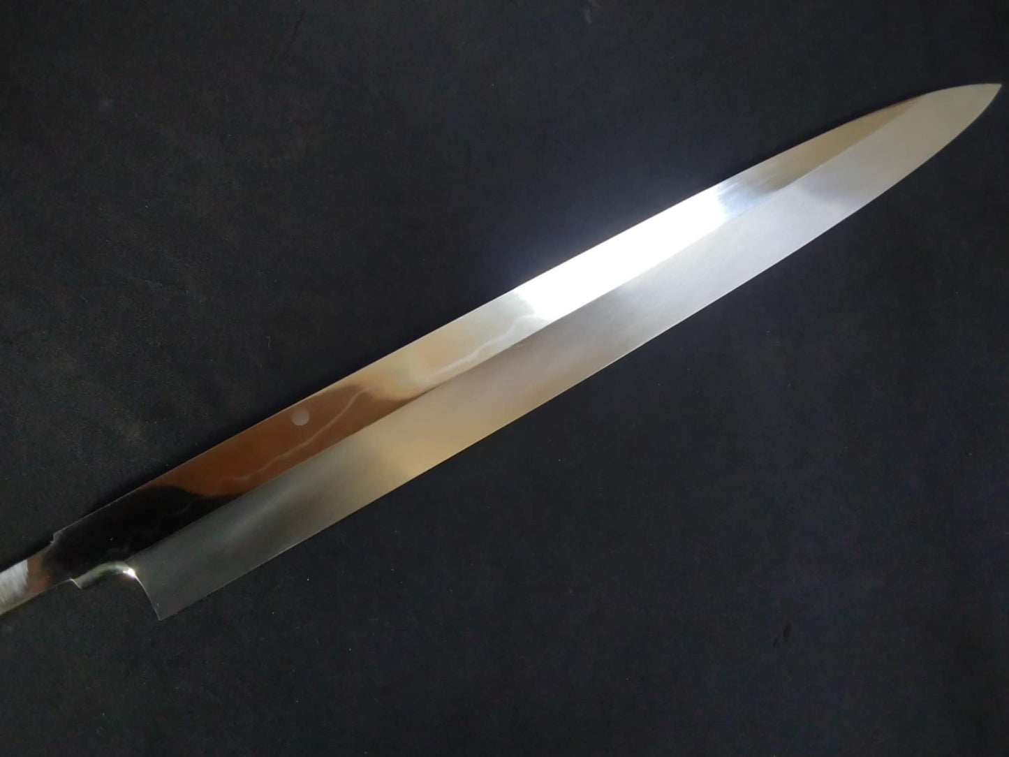 White Steel #2 (Honyaki-Mizuyaki) Yanagiba 400mm-Mirror Polished(one side)