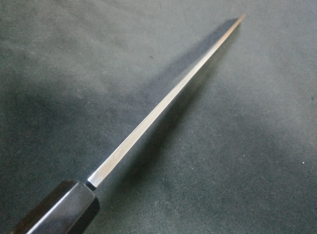 White Steel #2 (Honyaki-Mizuyaki) Yanagiba (Kiritsuke) 300mm-Mirror Polished (one side)