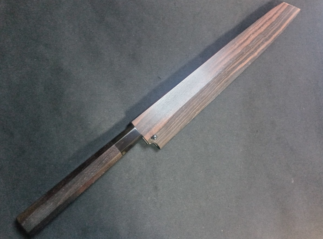 White Steel #2 (Honyaki-Mizuyaki) Yanagiba (Kiritsuke) 300mm-Mirror Polished (one side)