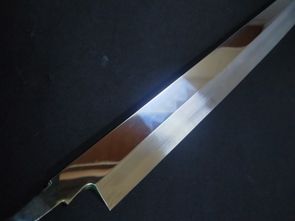 White Steel #2 (Honyaki-Mizuyaki) Yanagiba (Kiritsuke) 330mm-Mirror Polished (one side)