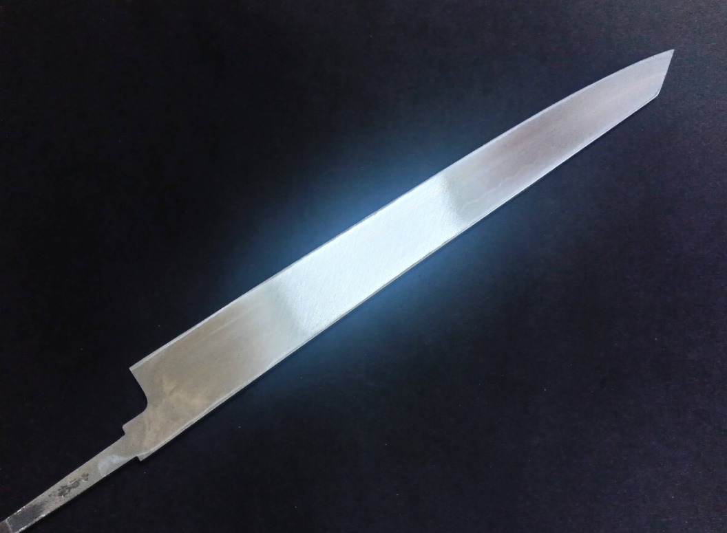 White Steel #2 (Honyaki-Mizuyaki) Yanagiba (Kiritsuke) 330mm-Mirror Polished (one side)