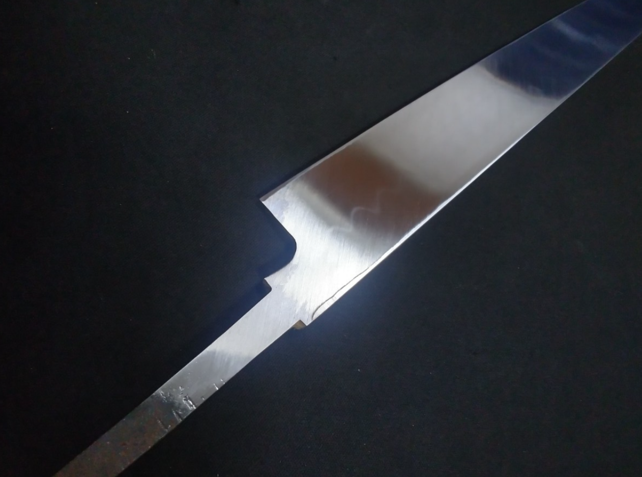 White Steel #2 (Honyaki-Mizuyaki) Yanagiba (Kiritsuke) 330mm-Mirror Polished (one side)