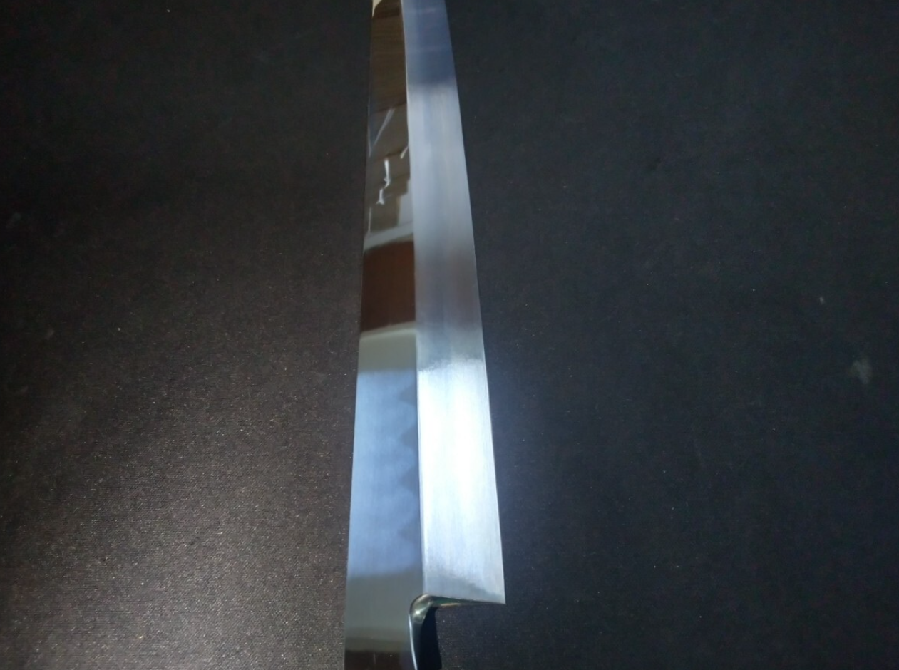 White Steel #2 (Honyaki-Mizuyaki) Yanagiba (Kiritsuke) 330mm-Mirror Polished (one side)