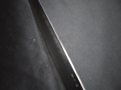 White Steel (Honyaki-Mizuyaki) Yanagiba 330mm-Mirror Polished (both sides)