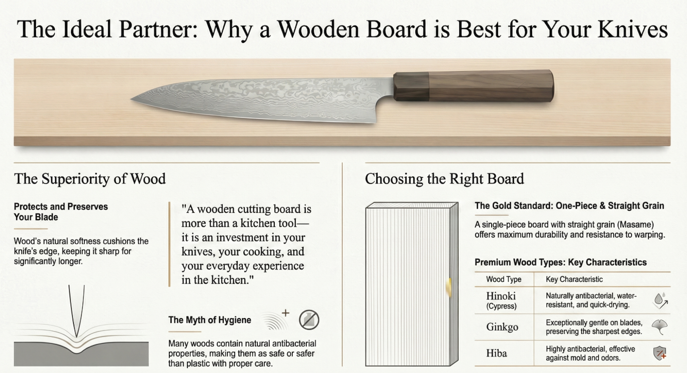 Why a Wooden Board Is Best for Your Knives